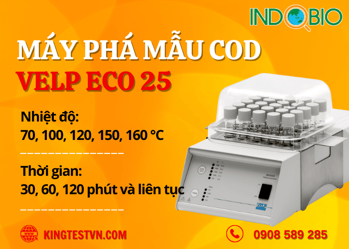 Máy phá mẫu COD ECO 25 Velp F101A0125